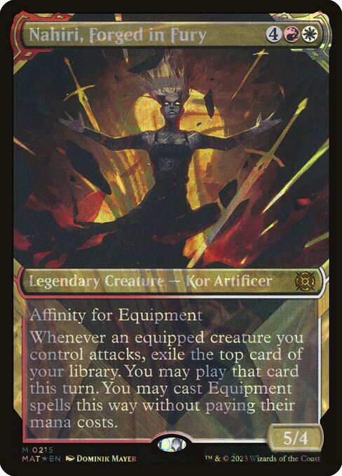 MAT: Nahiri, Forged in Fury (Halo Foil)