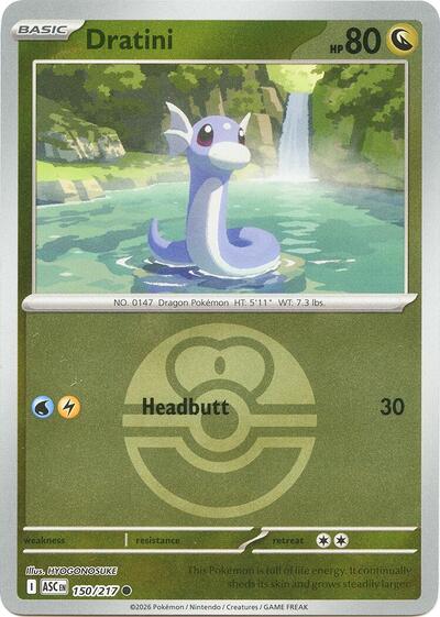 ASC: Dratini (Love Ball) (Reverse Holofoil)