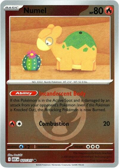 ASC: Numel - 027/217 (Energy Symbol Pattern) (Reverse Holofoil)