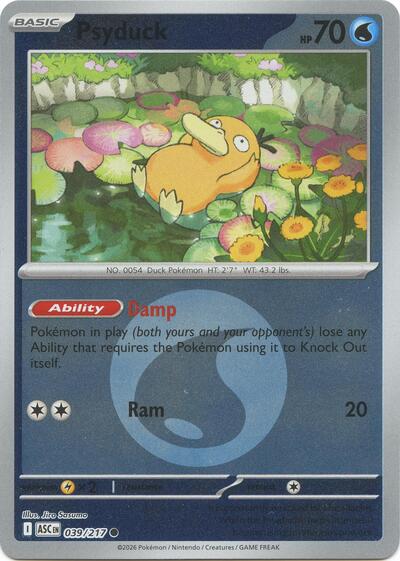 ASC: Psyduck - 039/217 (Energy Symbol Pattern) (Reverse Holofoil)
