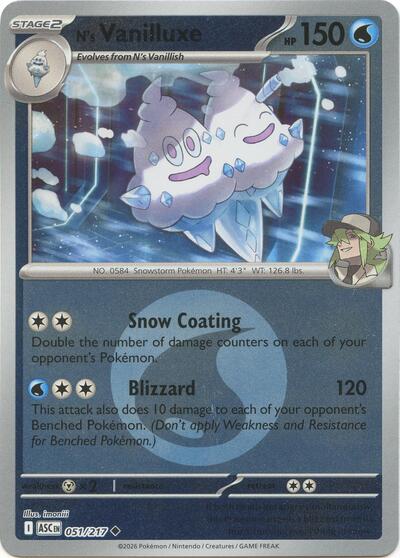ASC: N's Vanilluxe (Energy Symbol Pattern) (Reverse Holofoil)