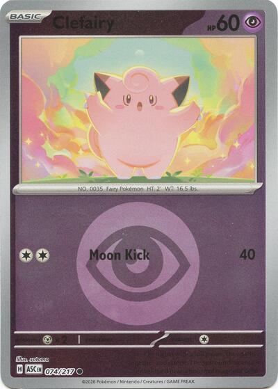 ASC: Clefairy (Energy Symbol Pattern) (Reverse Holofoil)
