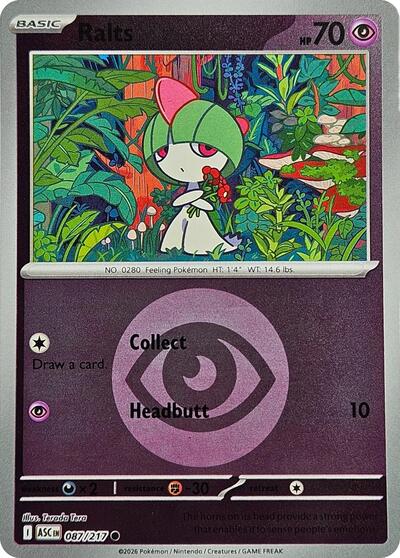 ASC: Ralts (Energy Symbol Pattern) (Reverse Holofoil)