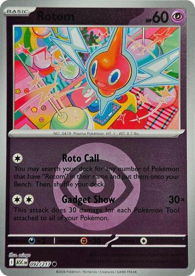 ASC: Rotom (Energy Symbol Pattern) (Reverse Holofoil)