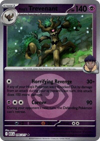 ASC: Hop's Trevenant - 096/217 (Energy Symbol Pattern) (Reverse Holofoil)