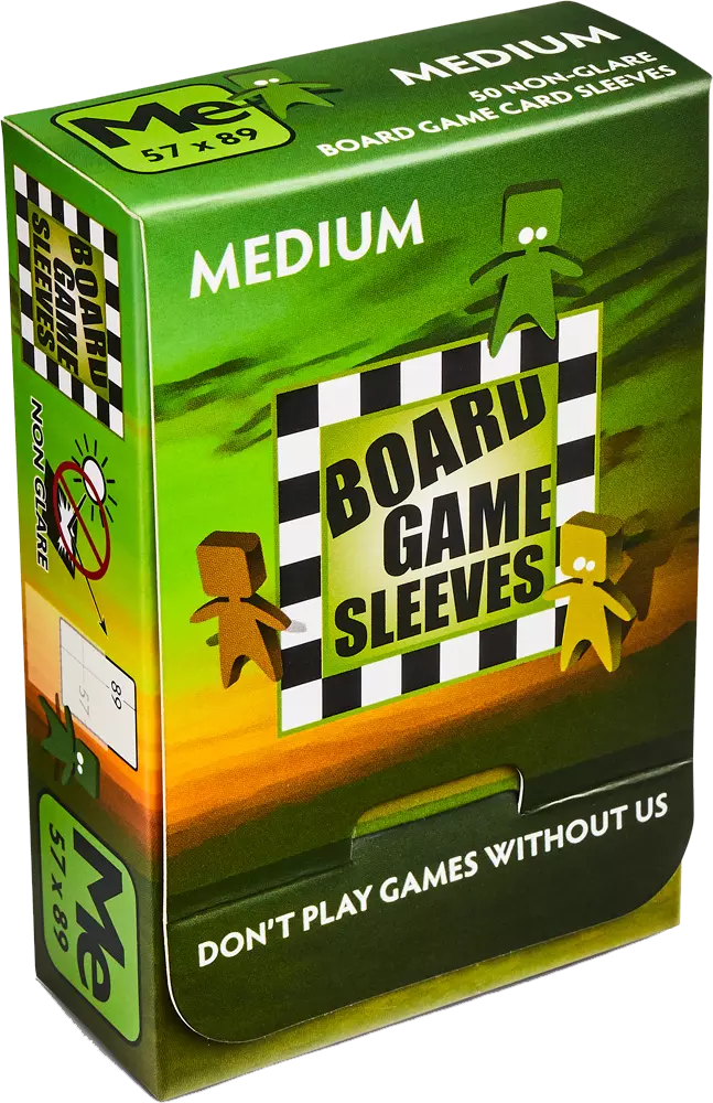 Board Game Sleeves Non-Glare Medium 57x89mm (2 1/4x3 1/2 Inches)