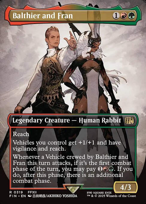 FIN: Balthier and Fran (Borderless) (0319) (Foil)