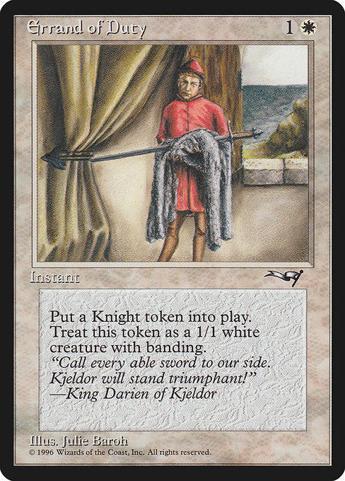 ALL: Errand of Duty (Page Holding Sword)