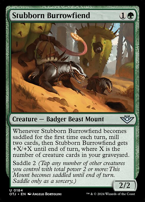OTJ: Stubborn Burrowfiend