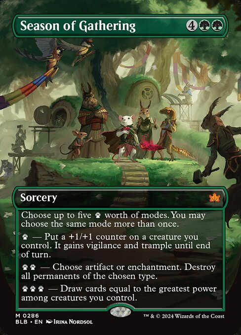 BLB: Season of Gathering (Borderless) (Foil)