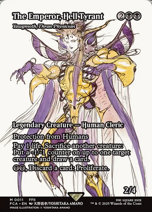 FCA: The Emperor, Hell Tyrant - Yawgmoth, Thran Physician (Showcase)