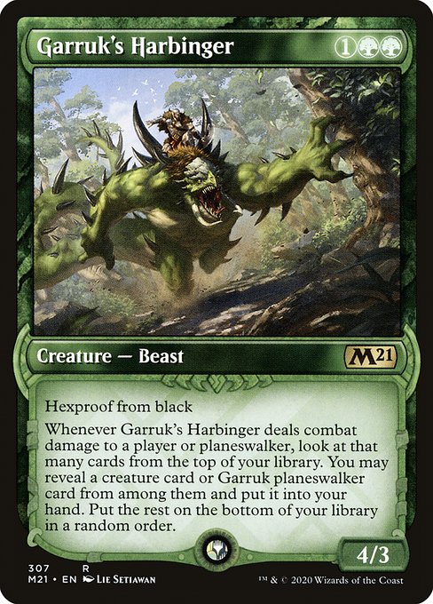 M21: Garruk's Harbinger (Showcase) (Foil)