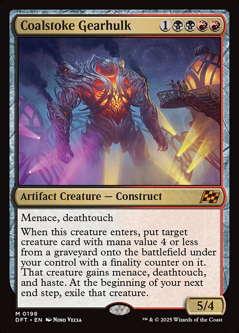 best blue black cards mtg DFT: Coalstoke Gearhulk (Foil)