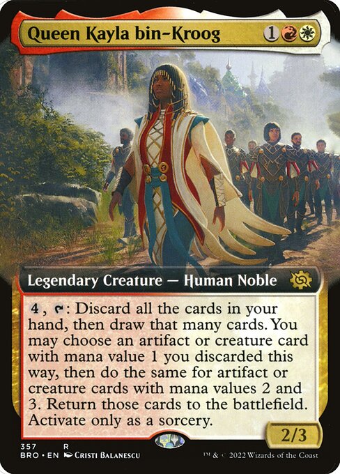 BRO: Queen Kayla bin-Kroog (Extended Art) (Foil)
