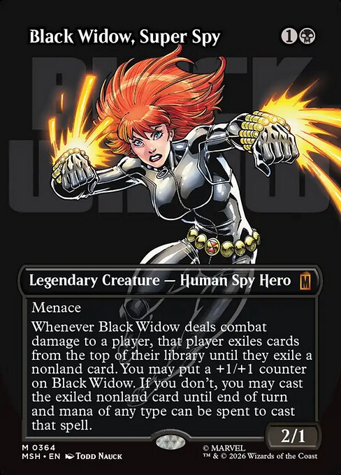 MSH: Black Widow, Super Spy (Borderless) (0364)
