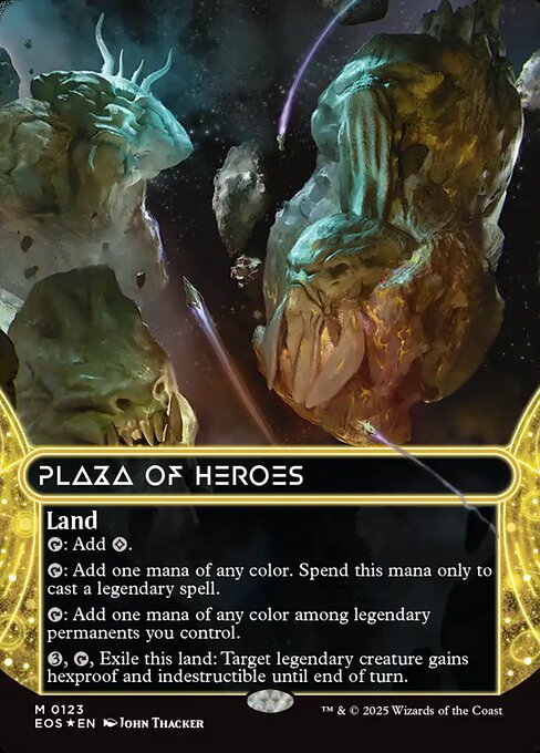 EOS: Plaza of Heroes (0123) (Borderless) (Galaxy Foil)
