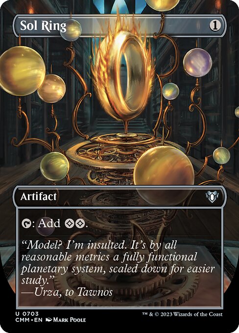 CMM: Sol Ring (Borderless) (Foil)