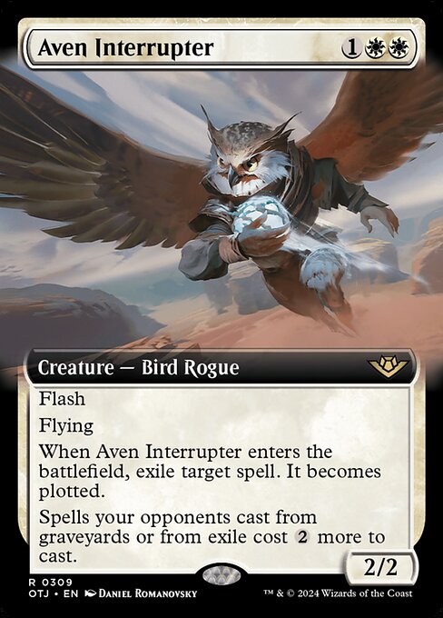 OTJ: Aven Interrupter (Extended Art) (Foil)