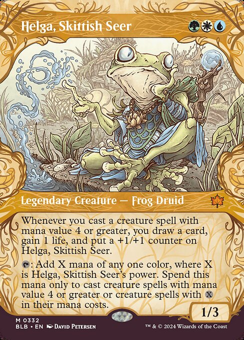BLB: Helga, Skittish Seer (Showcase) (Foil)
