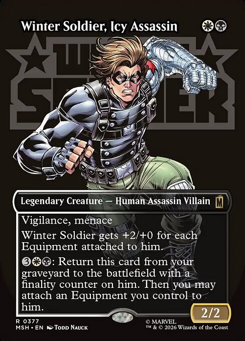 MSH: Winter Soldier, Icy Assassin (Borderless) (Foil)