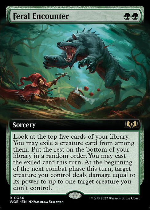 WOE: Feral Encounter (Extended Art) (Foil)