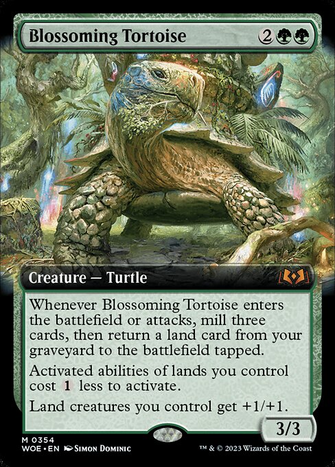 WOE: Blossoming Tortoise (Extended Art) (Foil)