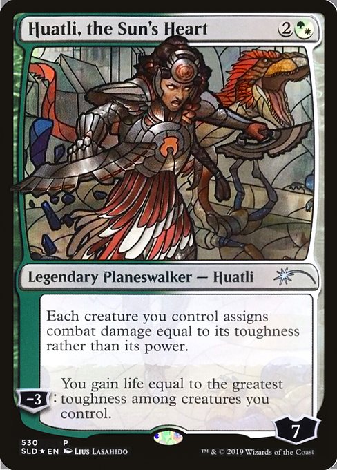 SLD: Huatli, the Sun's Heart (Stained Glass) (Foil)