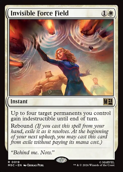 MSC: Invisible Force Field