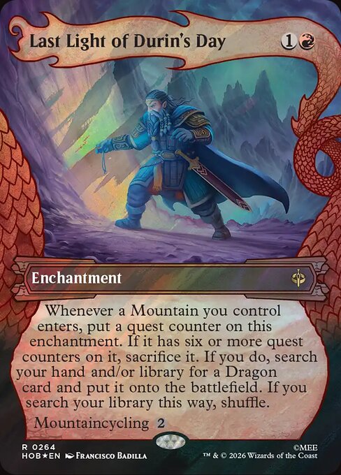 HOB: Last Light of Durin's Day (Showcase) (Surge Foil)
