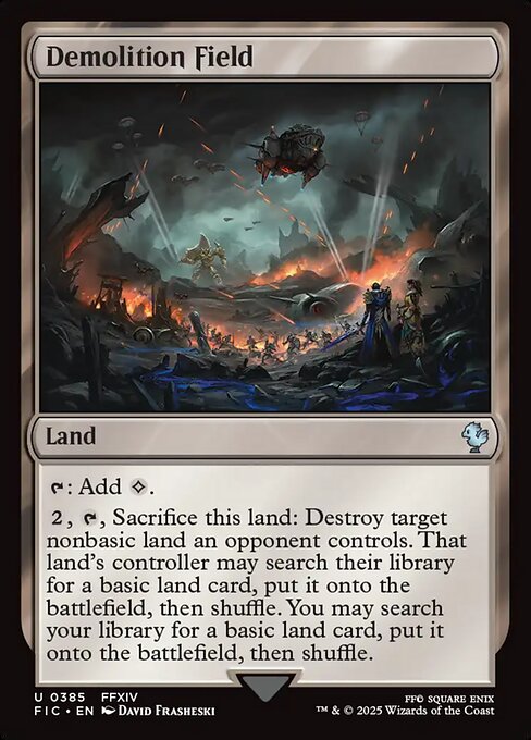 FIC: Demolition Field