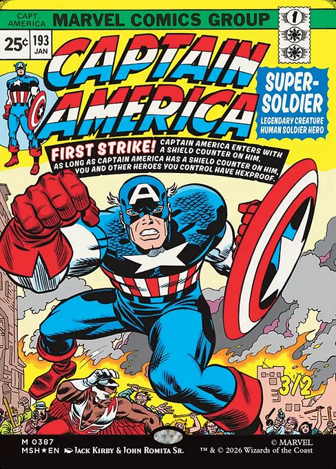 MSH: Captain America, Super-Soldier (Borderless) (Foil)