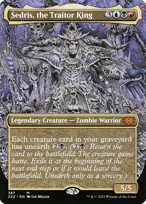 2X2: Sedris, the Traitor King (Borderless) (Foil)