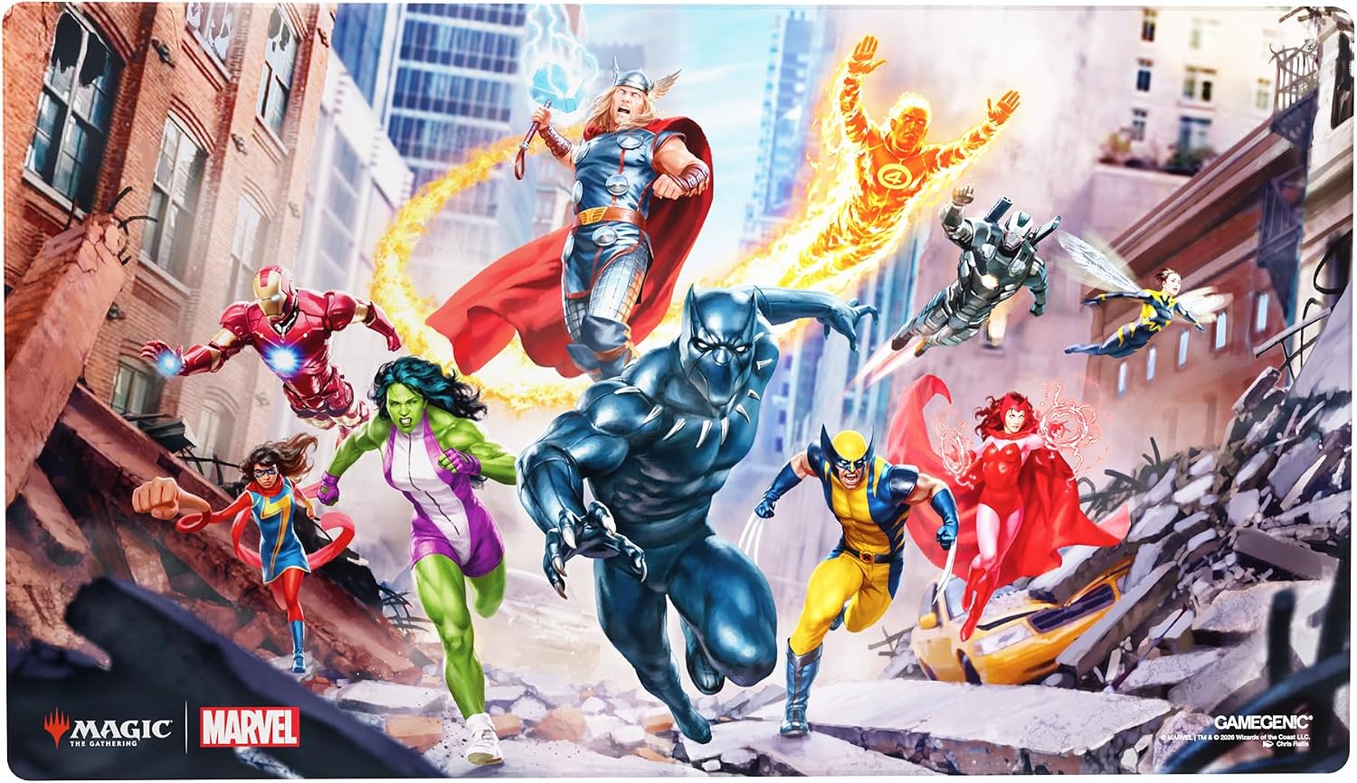 Magic the Gathering Shiny Playmat: Marvel - Super Heores