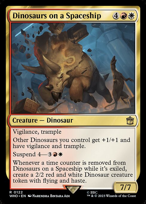 WHO: Dinosaurs on a Spaceship (Foil)