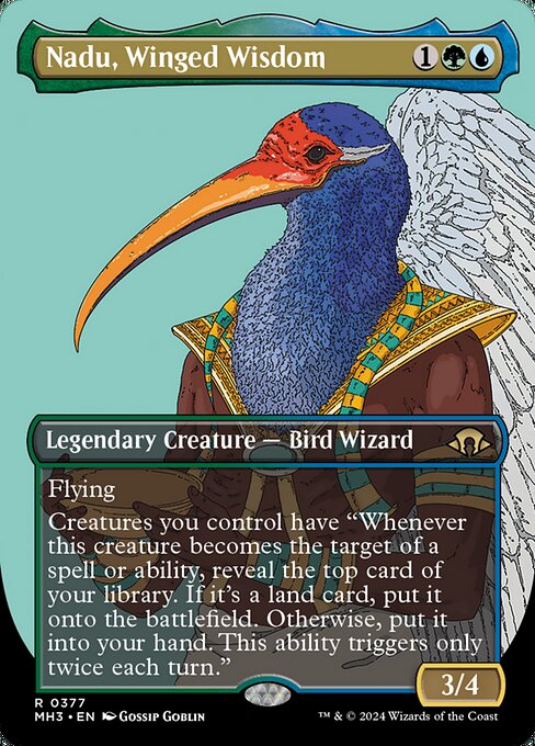 MH3: Nadu, Winged Wisdom (Borderless) (Foil)