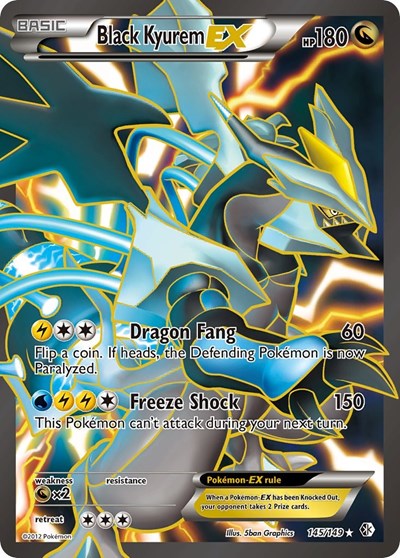 BCR: Black Kyurem EX (145 Full Art) (Holofoil)