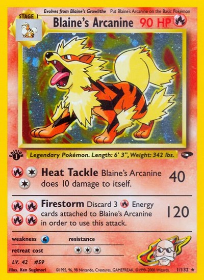 G2: Blaine's Arcanine (1st Edition Holofoil)