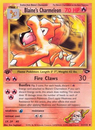 G2: Blaine's Charmeleon (1st Edition)