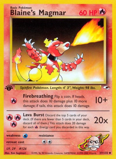 G1: Blaine's Magmar (1st Edition)