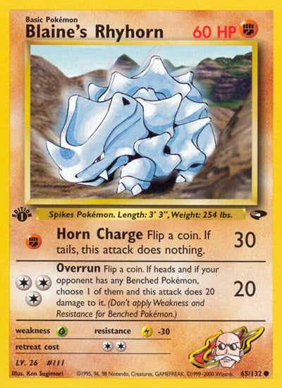 G2: Blaine's Rhyhorn (1st Edition)
