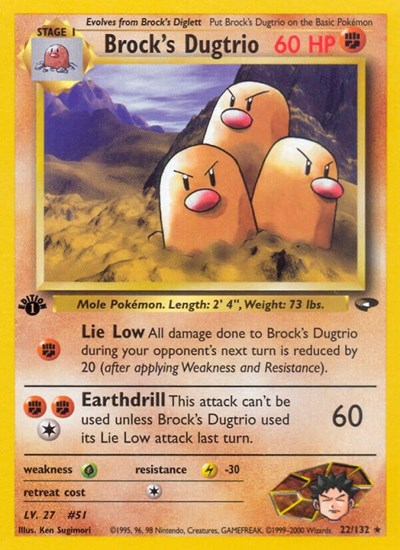 G2: Brock's Dugtrio (1st Edition)