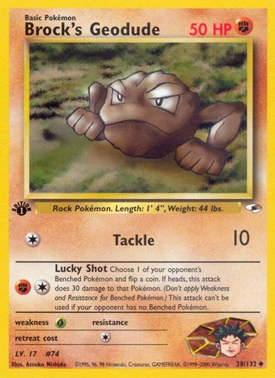 G1: Brock's Geodude (38) (1st Edition)