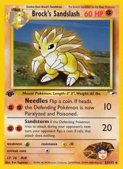 G1: Brock's Sandslash (1st Edition)