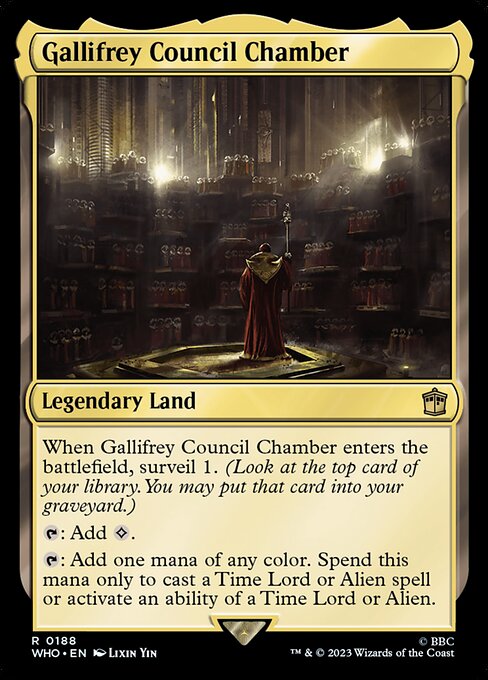 WHO: Gallifrey Council Chamber (Foil)