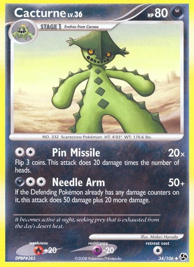 GE: Cacturne (Reverse Holofoil)