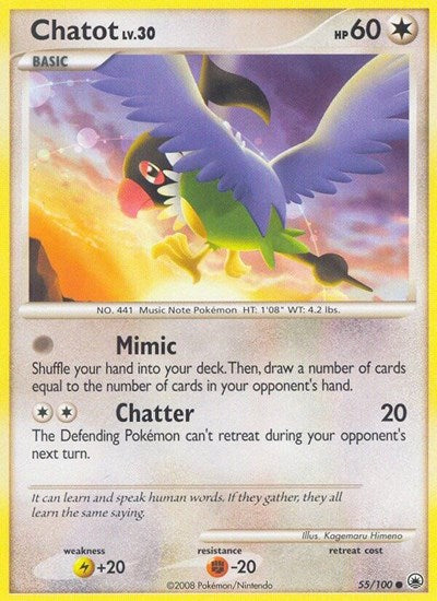 MD: Chatot (Reverse Holofoil)