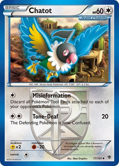PLB: Chatot (Team Plasma) (Reverse Holofoil)