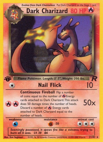 TR: Dark Charizard (21) (1st Edition)