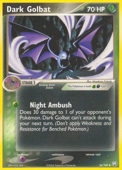 RR: Dark Golbat (Reverse Holofoil)