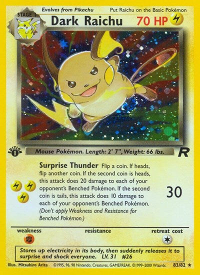 TR: Dark Raichu (1st Edition Holofoil)